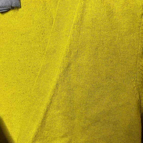 Vintage Y2K JCP Cardigan Womens Button Up Yellow Cashmere Blend Sweater Size M - Picture 2 of 6